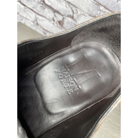 MAISON FORTE Hector Chocolate Brown Leather Cap Oxford Dress Shoes Men 12M US/45 - Picture 11 of 16